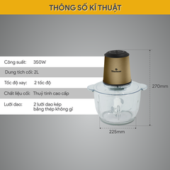 Máy xay thịt BlueStone CHB-5148 350W 2 Lít