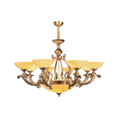 Đèn Chùm Đồng Chao Đá Cao Cấp Nam Long Netviet NC 745/8