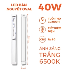 Đèn Bán Nguyệt Oval Nanoco NSHO40