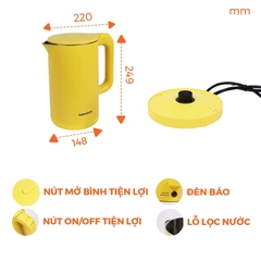 Ấm Đun Siêu Tốc Nanoco NKT1750V / NKT1750W