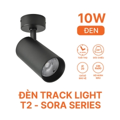 Đèn Rọi Thân Đen T2 Nanoco Sora Series NTRS10B