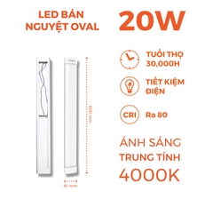 Đèn Bán Nguyệt Oval Nanoco NSHO20