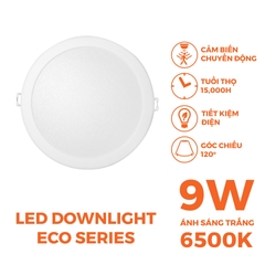 Đèn Trần Nanoco Eco Series Cảm Biến NED09S (9W)