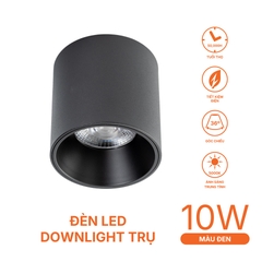 Đèn Ốp Nổi Trụ Đen Nanoco NSDLC10B