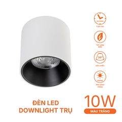 Đèn Ốp Nổi Trụ Trắng Nanoco NSDLC10W