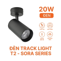 Đèn Rọi Thân Đen T2 Nanoco Sora Series NTRS20B