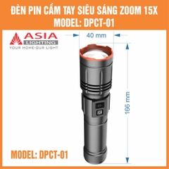 Đèn Pin Cầm Tay Thân Nhôm Asia Lighting DPCT-01
