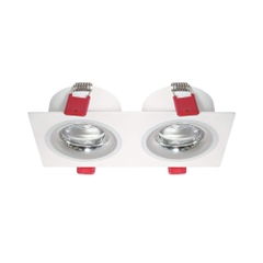 Đèn LED Downlight Âm Trần Đôi Chóa Gương Vòm Trắng Anfaco AFC 770 T/2 LED 7W