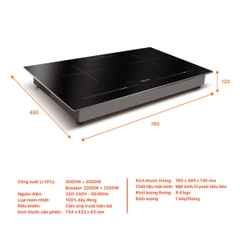 Bếp Điện Từ Đôi Nanoco NICL483