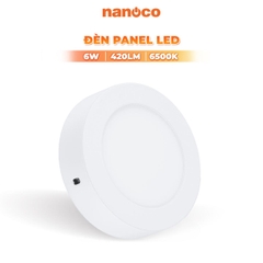 Đèn Ốp Trần Nổi Hình Tròn Viền Trắng Nanoco NPL06R