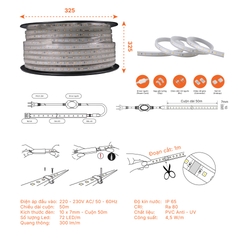 Đèn LED Dây Ngoài Trời 72 Chip LED Nanoco NST072