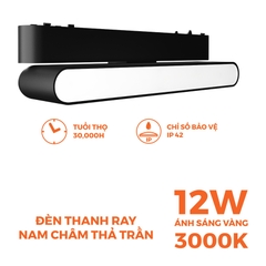 Đèn Pha Gập Nam Châm Nanoco NMGFF12B