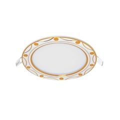 Đèn Panel LED Âm Trần Hoa Văn Viền Vàng Anfaco AFC 407V LED 12W