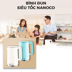 Ấm Đun Siêu Tốc Nanoco NKT1718BE / NKT1718G