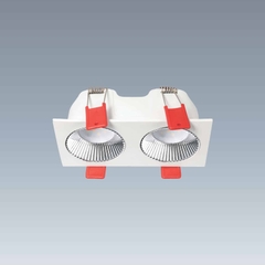 Đèn LED Downlight Âm Trần Mặt Vuông Chóa Nhôm Phản Quang Anfaco AFC 768/2 LED 12W