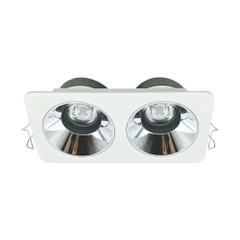 Đèn LED Downlight Âm Trần Mặt Vuông Chóa Gương Chỉnh Nghiêng Anfaco AFC 775/2 LED 7W