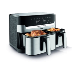 Nồi chiên không dầu điện tử Tefal Dual Easy Fry & Grill EY905D10