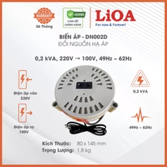 Biến áp đổi nguồn hạ áp 1 pha LiOA dây đồng