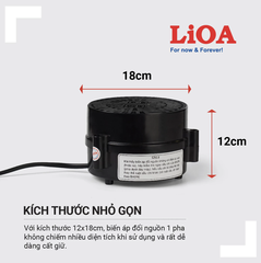 Biến Áp Đổi Nguồn Hạ Áp 1 Pha LiOA 1kVA DN010A