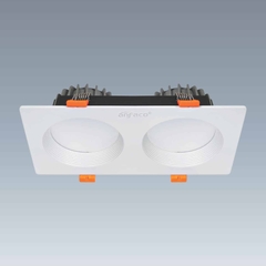 Đèn LED Downlight Âm Trần Mặt Vuông Chóa Tán Quang Rộng Anfaco AFC 757T/2 LED 9W