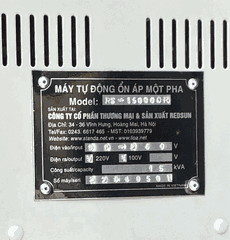 Ổn Áp Standa 1 Pha 15KVA RS-15000 DR (90V-250V)