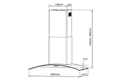 MÁY HÚT MÙI TOA KÍNH FANDI FD-EQ90