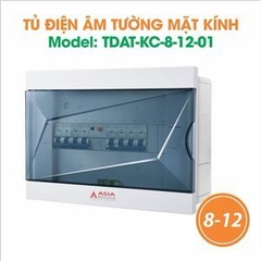 Tủ Điện Âm Tường Mặt Kính Trong Asia Lighting TDAT-KC-8-12