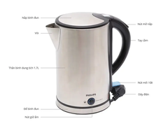 Bình Siêu Tốc Inox 1,7L Philips HD9316/03