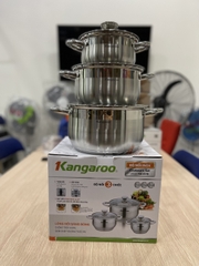 Bộ Nồi Inox Kangaroo 5 lớp KG 878