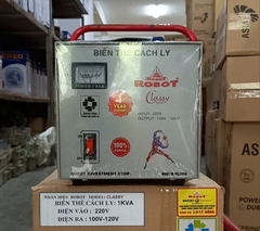 Biến Thế Cách Ly 1 Pha Robot 1KVA (Dây Đồng)