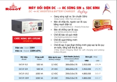 Máy Đổi Điện DC-AC Sóng Sin Và Sạc Bình Robot 1KVA (12VDC)