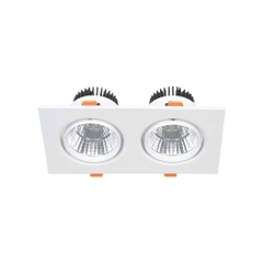 Đèn LED Downlight Âm Trần Mặt Vuông Khung Sắt Sơn Tĩnh Điện Anfaco AFC 318/2 LED 7W