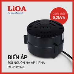 Biến Áp Đổi Nguồn Hạ Áp 1Pha LiOA 200VA DN002