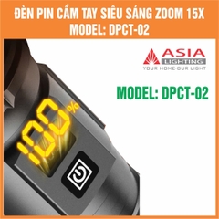 Đèn Pin Cầm Tay Thân Nhôm Asia Lighting DPCT-02