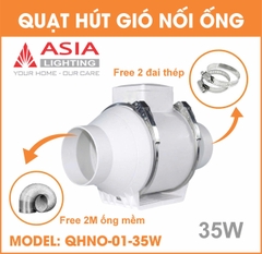 Quạt Hút Gió Nối Ống Asia Lighting QHNO-01
