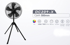 Quạt Đứng Công Nghiệp Hali DC209-X