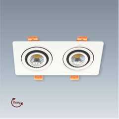 Đèn LED Downlight Âm Trần Đôi Xoay 360 Độ Góc Siêu Hẹp Anfaco AFC 756/2 LED 5W