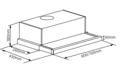 MÁY HÚT MÙI ÂM TỦ FANDI: FD-6029