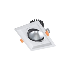 Đèn LED Downlight Âm Trần Mặt Vuông Rãnh Nghiêng Chỉnh Góc Anfaco AFC 762/1 LED 7W