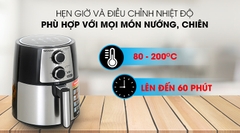 Nồi Chiên Không Dầu Sharp KF-AF42MV-ST 3.5 Lít