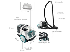 Má́y Hút Bụi Bosch BGS21WHYG