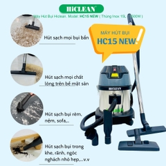 Máy hút bụi công nghiệp HiCLEAN HC15 NEW
