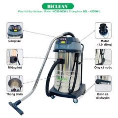 Máy hút bụi công nghiệp HiCLEAN HC80NEW