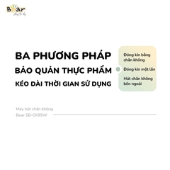 ㅤSẢN PHẨM NGỪNG KINH DOANH - Máy Hút Chân Không Bear SB-CK95W