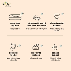 ㅤSẢN PHẨM NGỪNG KINH DOANH - Máy Hút Chân Không Bear SB-CK95W