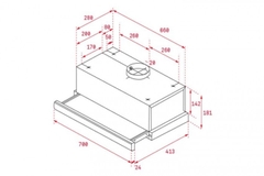 Máy Hút Mùi Áp Tường Teka CH 1170P