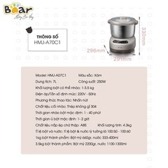 Máy trộn bột Bear 7L DM-B70V1 (Bản Quốc Tế)