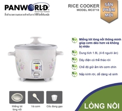 SẢN PHẨM NGỪNG KINH DOANH - NỒI CƠM ĐIỆN PANWORLD 1.8L MC3718