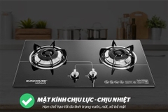 Bếp Gas Âm Kính Sunhouse Mama MMB6632
