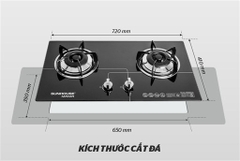 Bếp Gas Âm Kính Sunhouse Mama MMB6632
